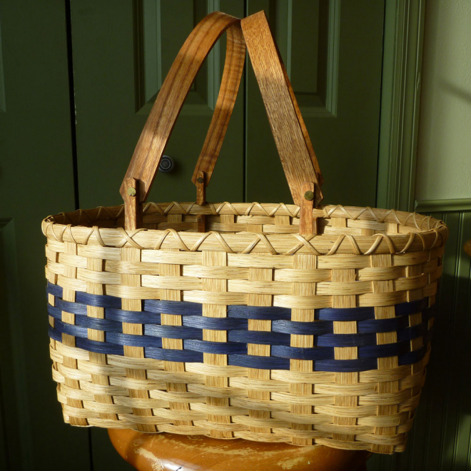 Double Swing-Handled Tote Basket