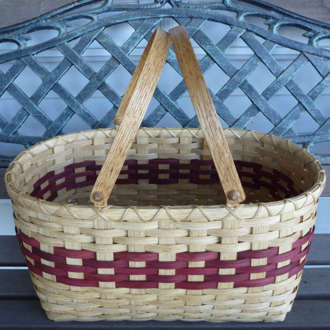 Double Swing-Handled Tote Basket
