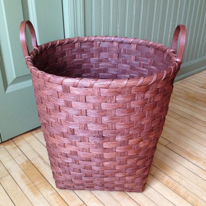 Wooden Bottom Toy Basket