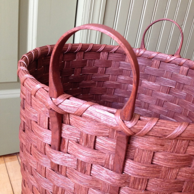 Wooden Bottom Toy Basket