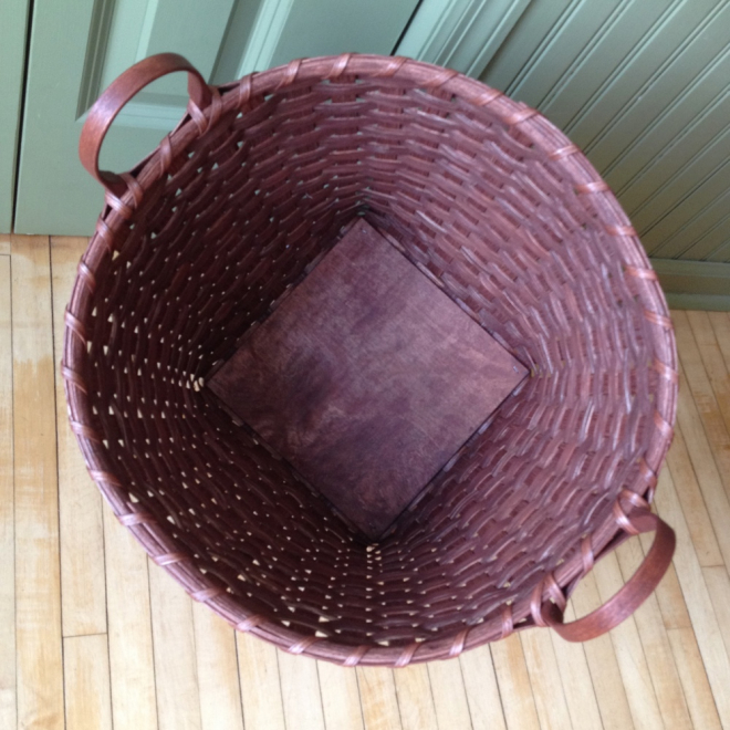 Wooden Bottom Toy Basket