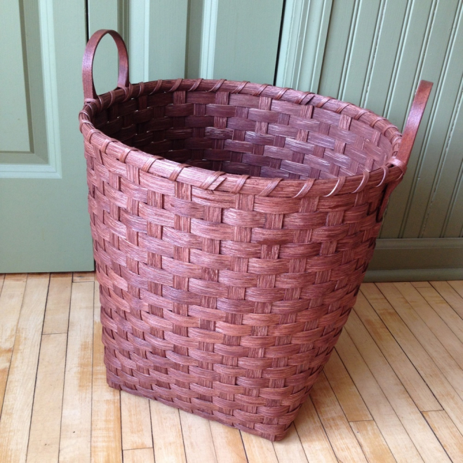 Wooden Bottom Toy Basket