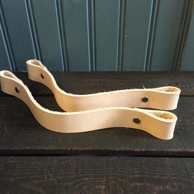 Leather Bushel Basket Handles